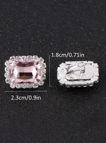 PINK DIAMOND CLIP-ON EARRINGS