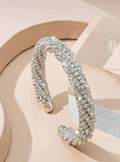 RHINESTONE SILVER BRACELET