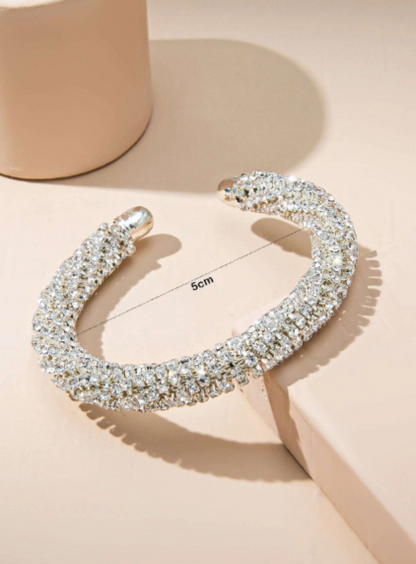 RHINESTONE SILVER BRACELET